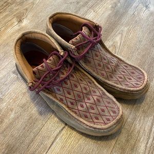 Twisted X Women's Mahogany Diamond Driving Mocs
